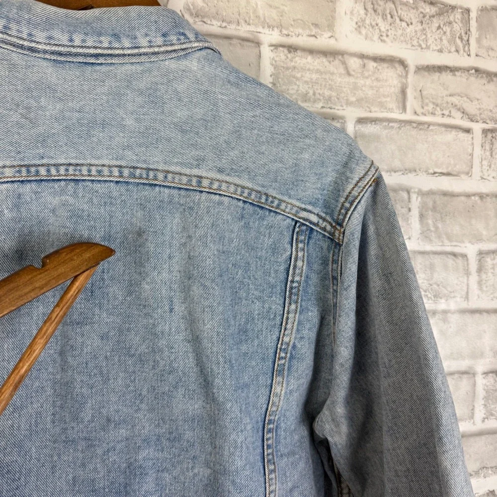 Vintage Guess Jeans Georges Marciano Denim Jacket Light Wash Made in USA SMALL - Picture 7 of 12